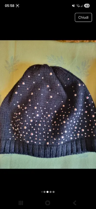 Lotto Set 6 Cappelli Berretti Donna Misto Lana