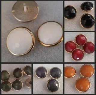 Lote 16 botones- 9 colores