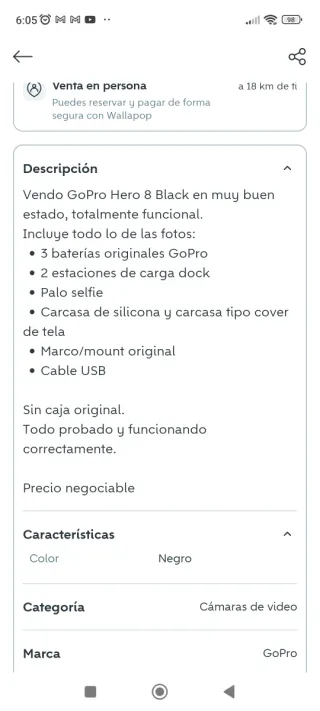 GoPro Hero 8 Black Cámara