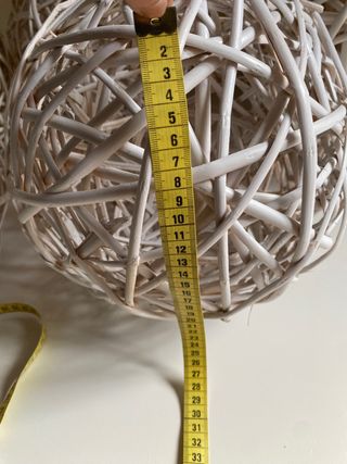 Set 8 sfere decorative in vimini