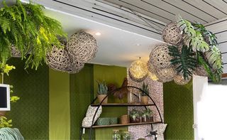 Set 8 sfere decorative in vimini