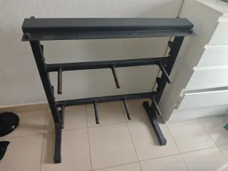 Rack de pesas para musculación