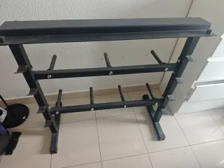 Rack de pesas para musculación