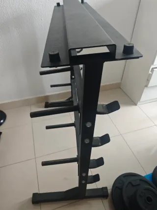 Rack de pesas para musculación