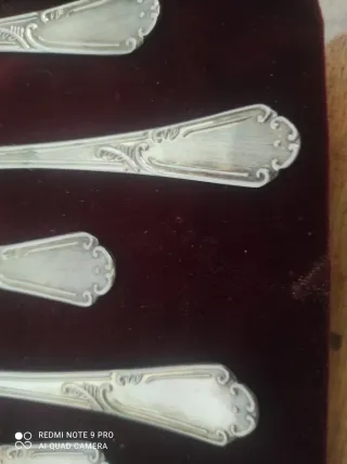 Sei forchettine in argento 1000