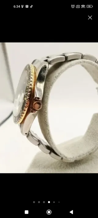 Orologio Rolex Nero e Oro subarimariner automatico