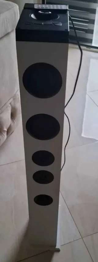 Cassa Bluetooth Torre Bianca e Nera