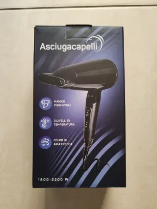 Asciugacapelli Pieghevole 1800-2200W