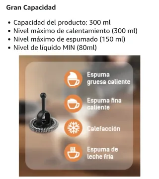 Espumador de leche YISSVIC negro