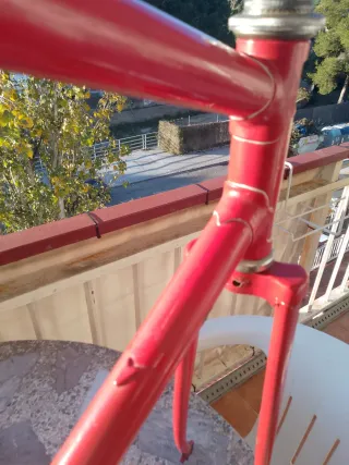 Cuadro Bicicleta Carretera Rojo