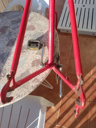 Cuadro Bicicleta Carretera Rojo