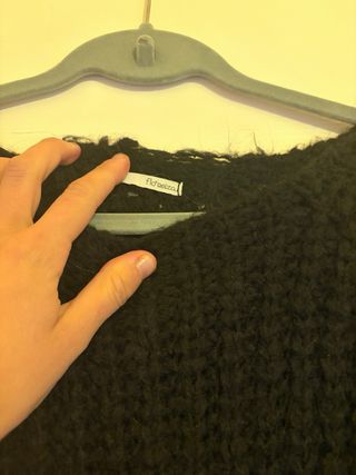 Maglione nero lungo Flo Reiza