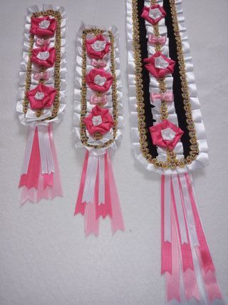 Lazo para fiestas morado y amarillo