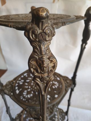 Tavolino 3 ripiani Bronzo ottonato