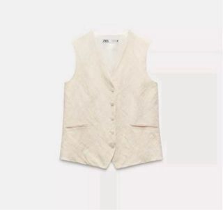 Chaleco Zara Beige