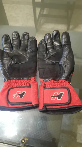 Guantes de moto Held rojos y negros