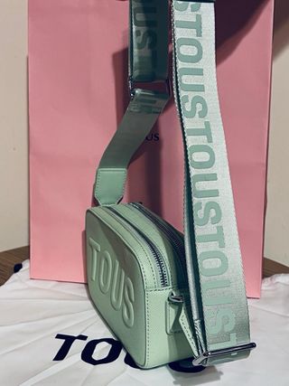 Bolso bandolera Tous verde