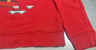 Sudadera Navideña Pixel Art Santa Claus
