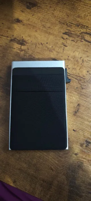 Portafoglio porta carte metallo blocco RFID