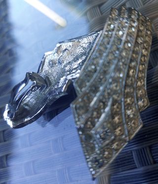 Pendientes vintage estilo art déco con circonitas