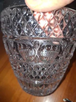 Secchiello portaghiaccio cristallo con manico