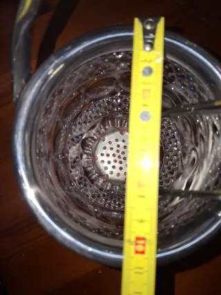 Secchiello portaghiaccio cristallo con manico