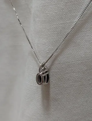 Collar y Colgante Zafiro y Diamantes