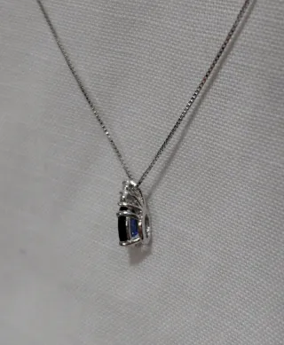 Collar y Colgante Zafiro y Diamantes