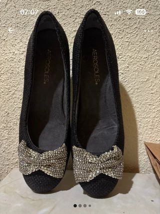 Zapatos planos Aerosoles negros talla 39