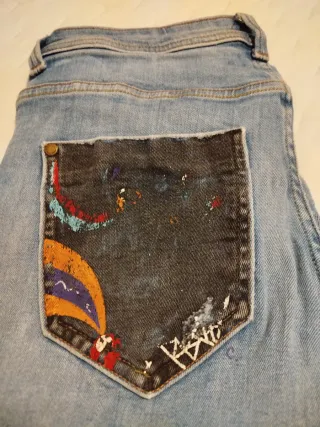 Vaqueros Zara Azul Talla 38