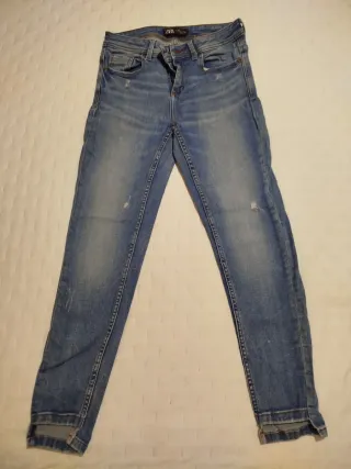 Vaqueros Zara Azul Talla 38