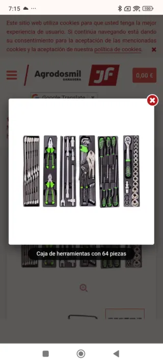 Caja de herramientas JBM 53565 (64 piezas)