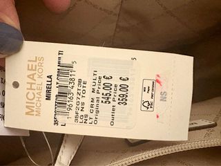 Bolso Michael Kors Beige/Blanco Nuevo