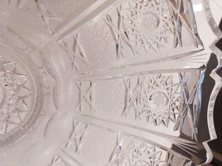 Centro de mesa antiguo vintage de Cristal 1950 tal