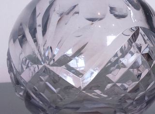 Juego tocador antiguo cristal  bronce vintage 1930