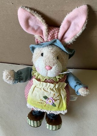 Coniglietto Peluche Musicale Batteria