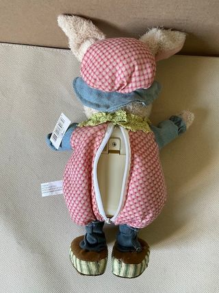 Coniglietto Peluche Musicale Batteria