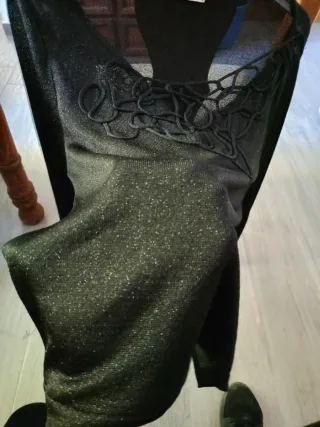 Camiseta Escorpión manga larga negra con purpur