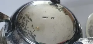 Set 4 pezzi Argento 800