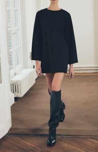 Vestido Zara Negro Corto Talla M