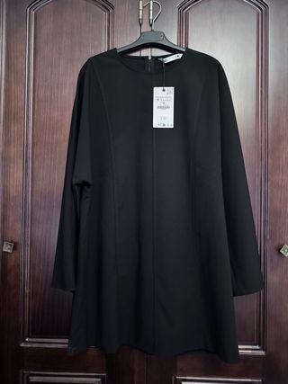 Vestido Zara Negro Corto Talla M