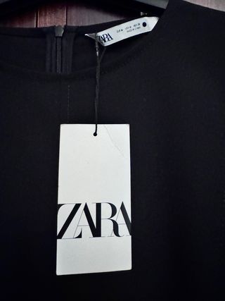 Vestido Zara Negro Corto Talla M