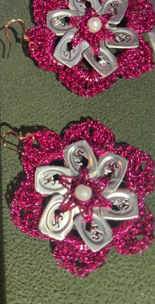 Orecchini originali con linguette lattine