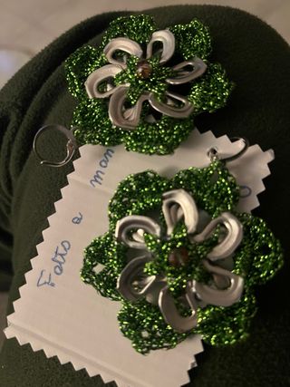 Orecchini Fatti con Linguette Lattine