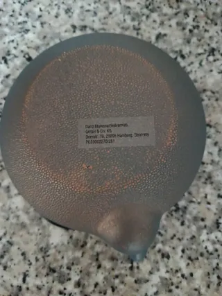 Tetera de Hierro Fundido Azul y Marrón 20 x 17 x 9