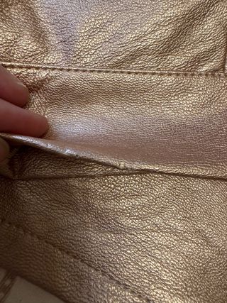 Minifalda polipiel dorada