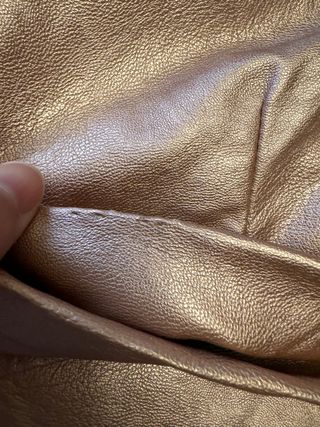 Minifalda polipiel dorada