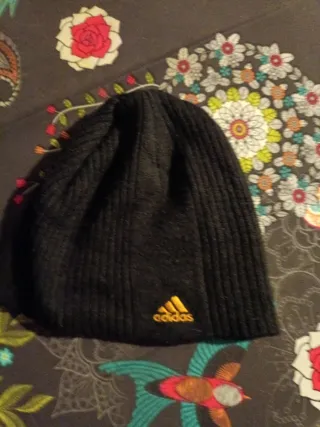 Lote Guantes y Gorro Adidas Negro/Azul