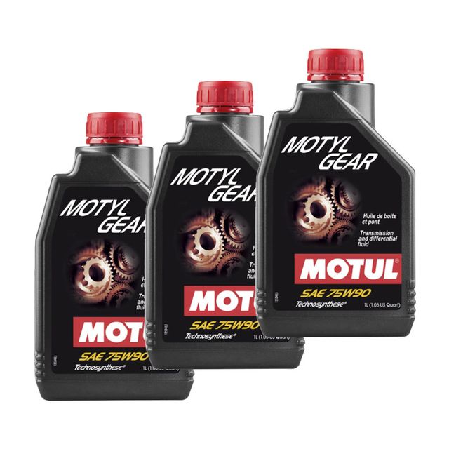 3x Motul Motylgear 75W90 1L