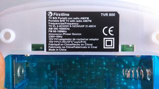 Mini TV y radio retro 1990 FIRSTLINE TVR800 Funcio